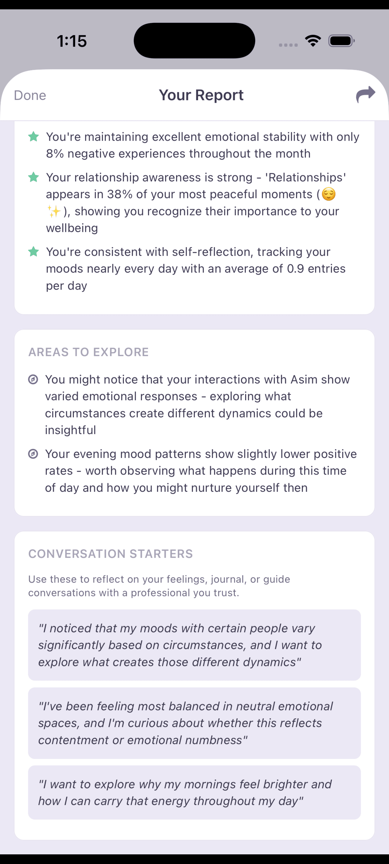 Hue wellness report — therapy conversation starters